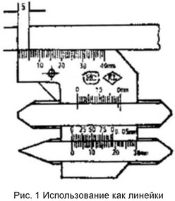 Рис. 1 Измерители для сварных соединений WG1 и WG2+. Использование как линейки